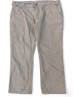 Men's Keys Workwear Utility Casual Cargo Pants in Light Khaki